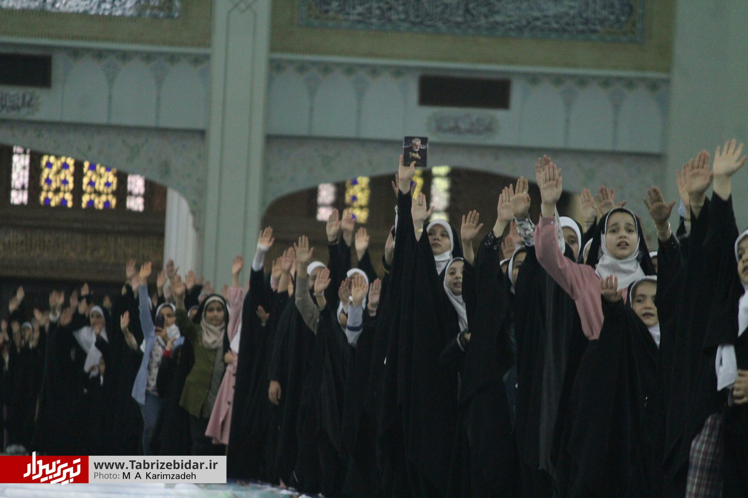 تمرین دهه نودی های تبریز برای ظهور با سرود ترکی «سلام فرمانده»