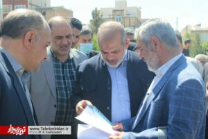 حضور وزیر کشور در حاشیه شهر تبریز