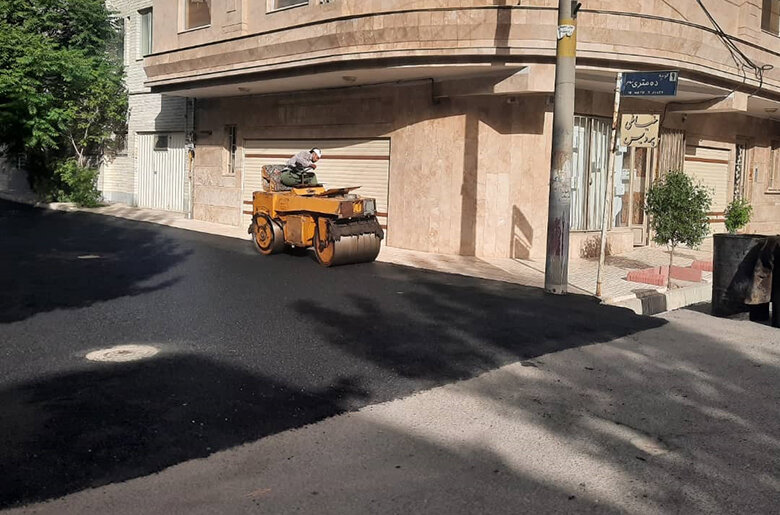 آسفالت‌ریزی ۴ هزار و ۶۰۰ تنی شهرداری تبریز در هفته گذشته