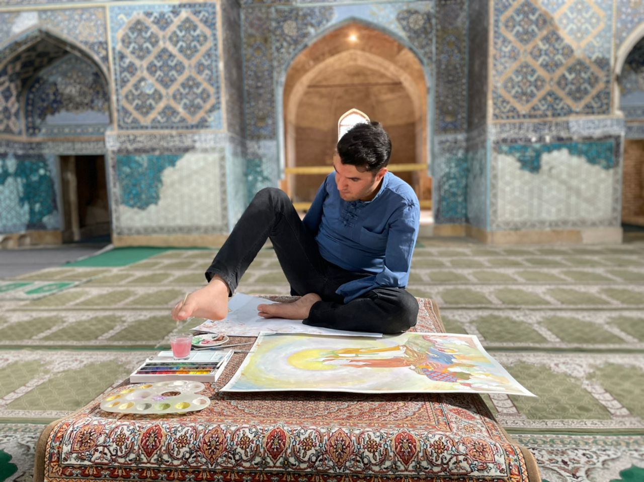 “پانگاری” هنرمند تبریزی از واقعه “غدیرخم”