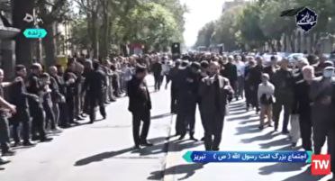 اجتماع امت رسول الله (ص) در تبریز / برائت عزاداران پیامبر رحمت از آشوبگران