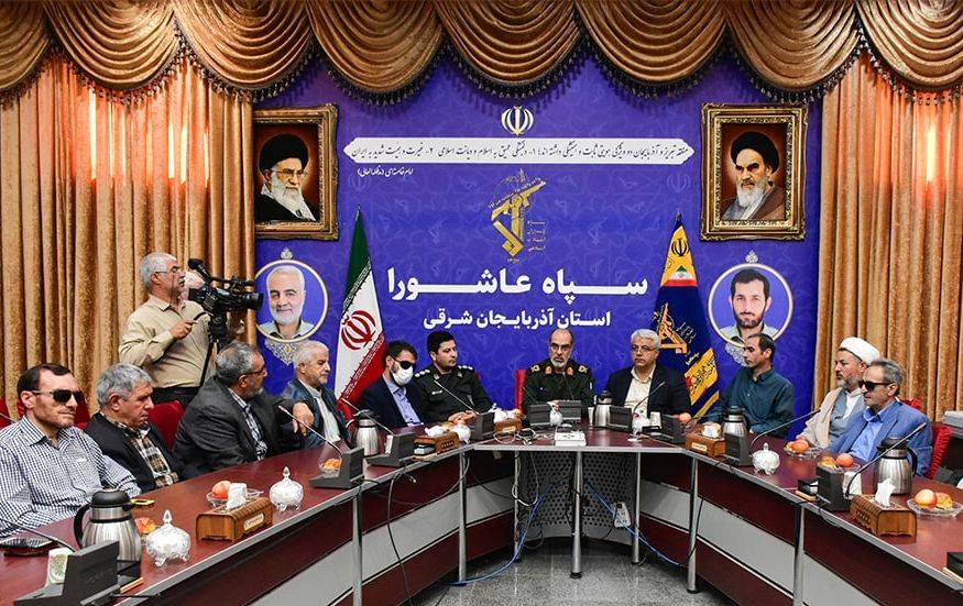 قدردانی جانبازان و خانواده های شهدا از سپاه عاشورا