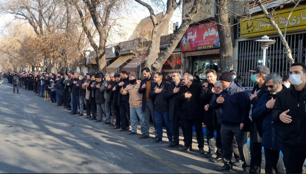 مردم تبریز سوگوار ریحانه النبی(ص) / عزاداری خیابانی با عطر شهدا