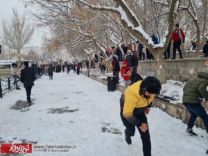 برف شادی در تبریز