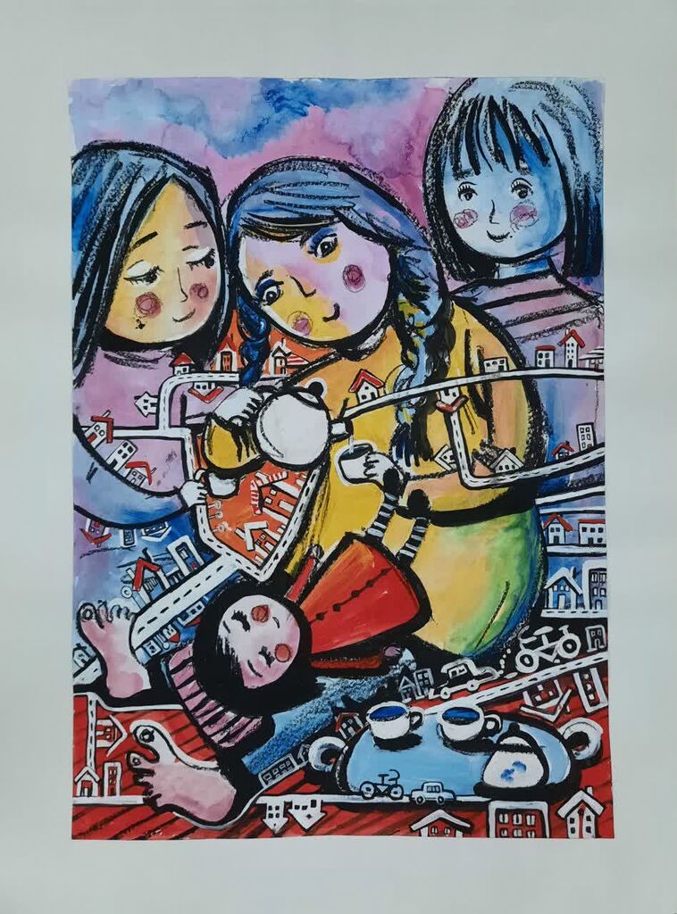 موفقیت مربی کانون مرند در هفتمین دوسالانه ملی هنرهای تجسمی