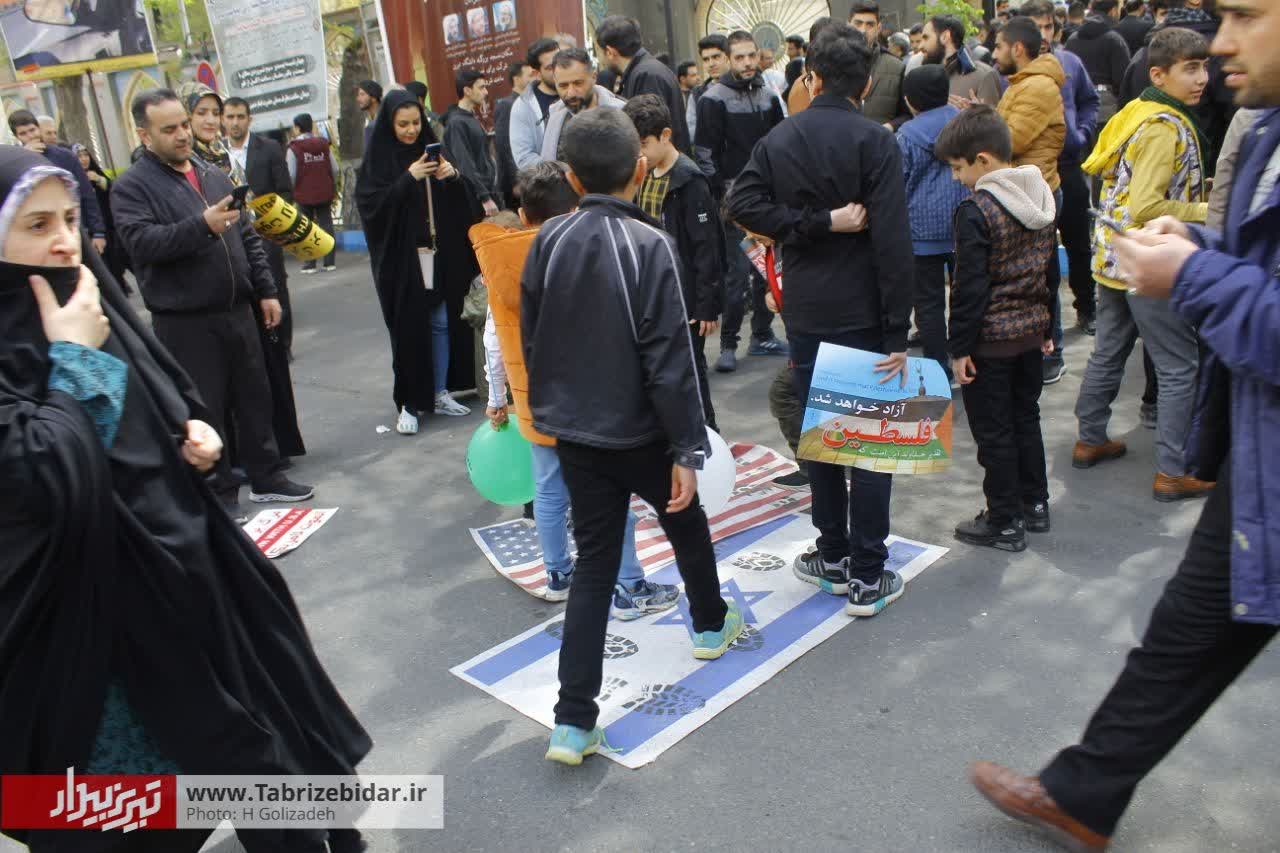 روایت مردم تبریز از راهپیمایی روز قدس
