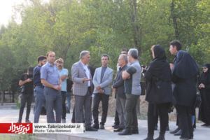 بازدید اصحاب رسانه از توسعه فضای سبز تبریز
