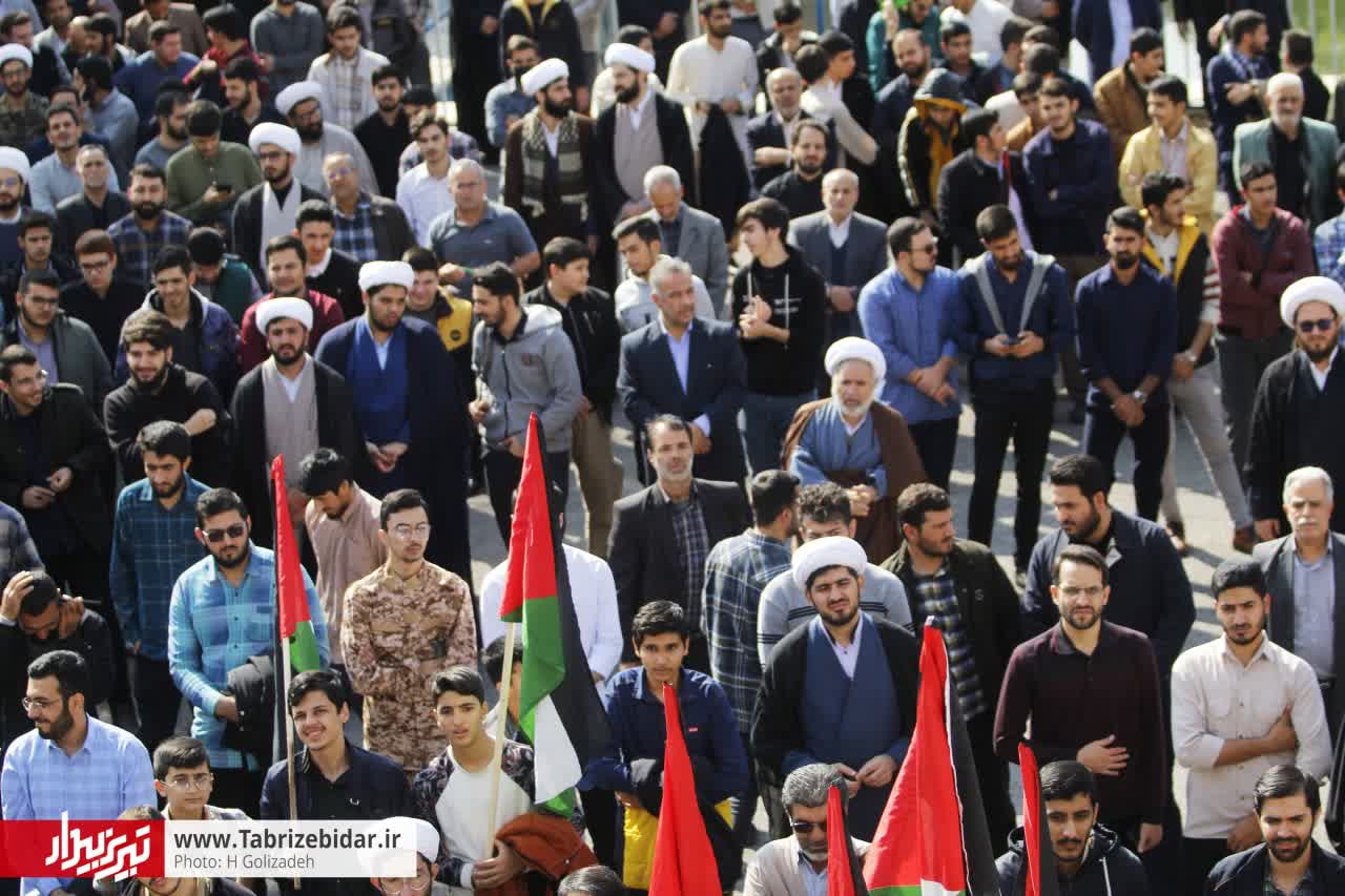 هم‌اکنون/ رجز تبریز برای اسرائیل سفاک