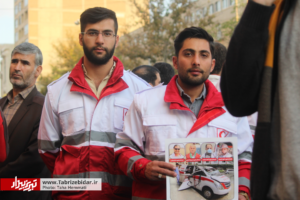 تجمع امدادگران و کادر درمان در تبریز