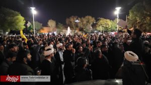 خشم شبانه تبریز علیه اسرائیل