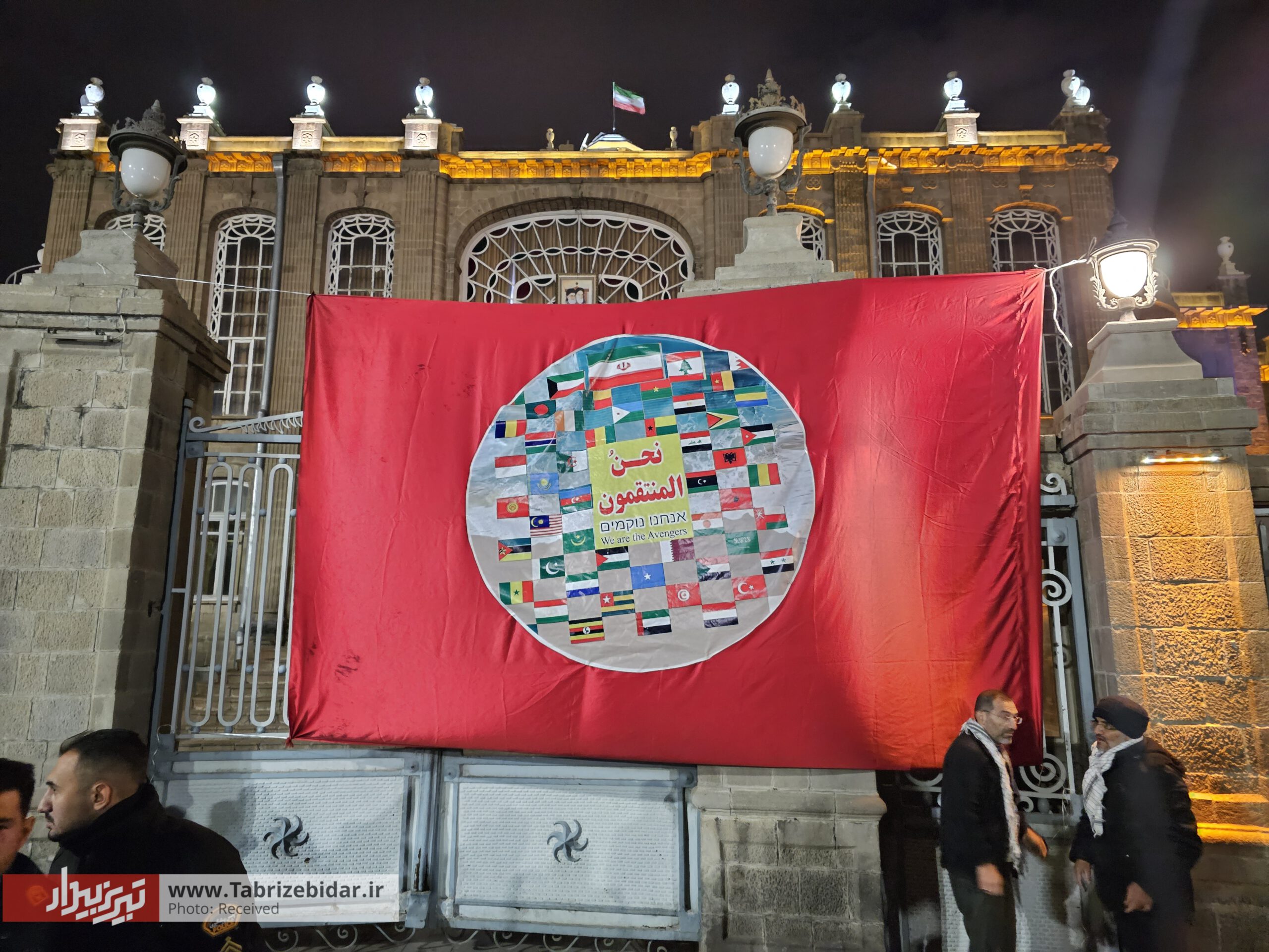 روایت تصویری تبریزبیدار از خشم شبانه علیه صهیونیسم