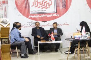 میهمانان غرفه تبریزبیدار در چهارمین روز از یازدهمین نمایشگاه مطبوعات استان