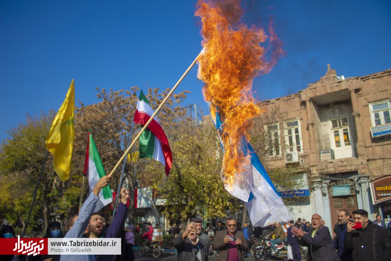 چهل روز همنوایی با خواهر خوانده عزادار / خطابه تبریزی ها به اسرائیل: ما فرزندان حیدر، حریفتیم