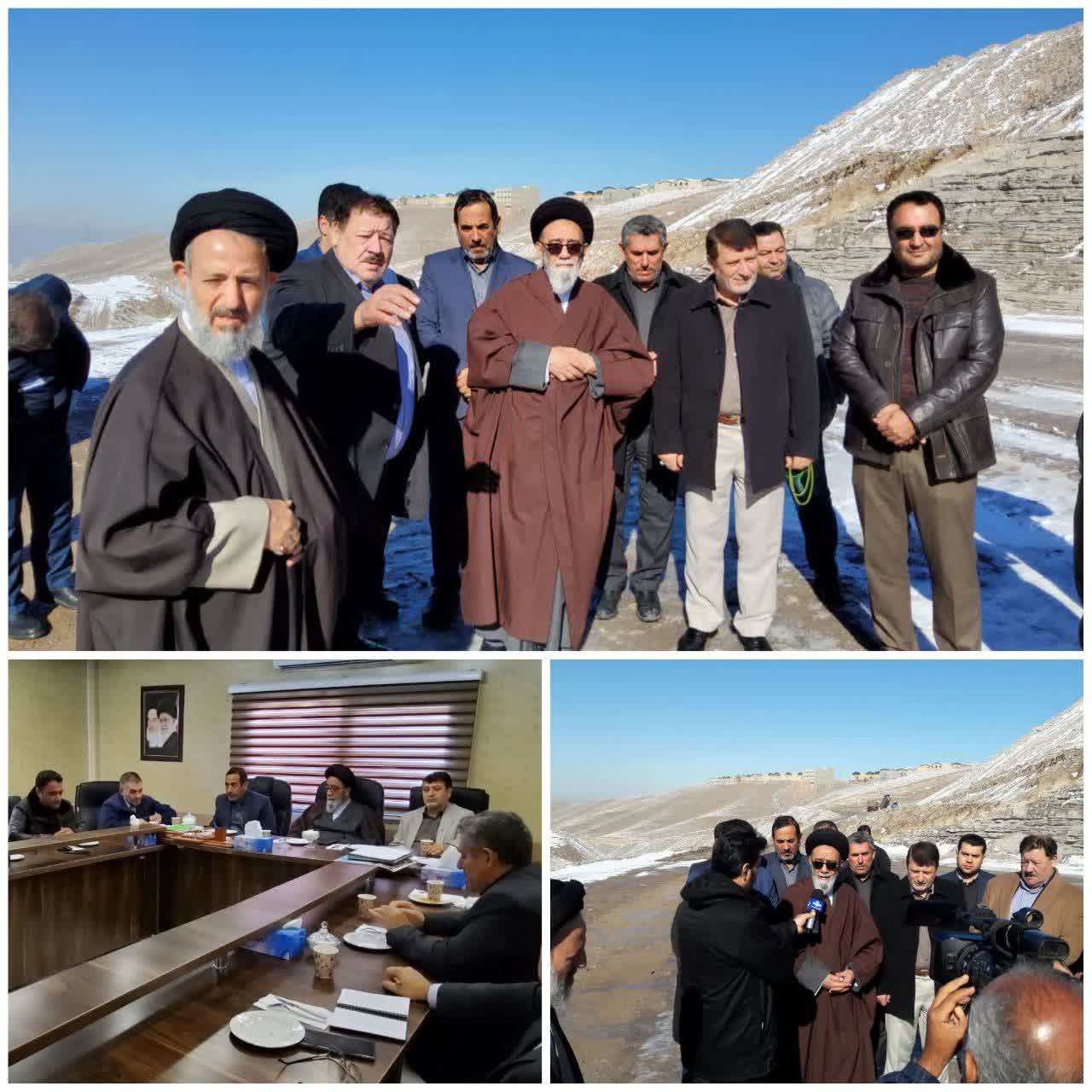 بازدید نماینده ولی فقیه از قطعه ۶ آزادراه تبریز- ارومیه