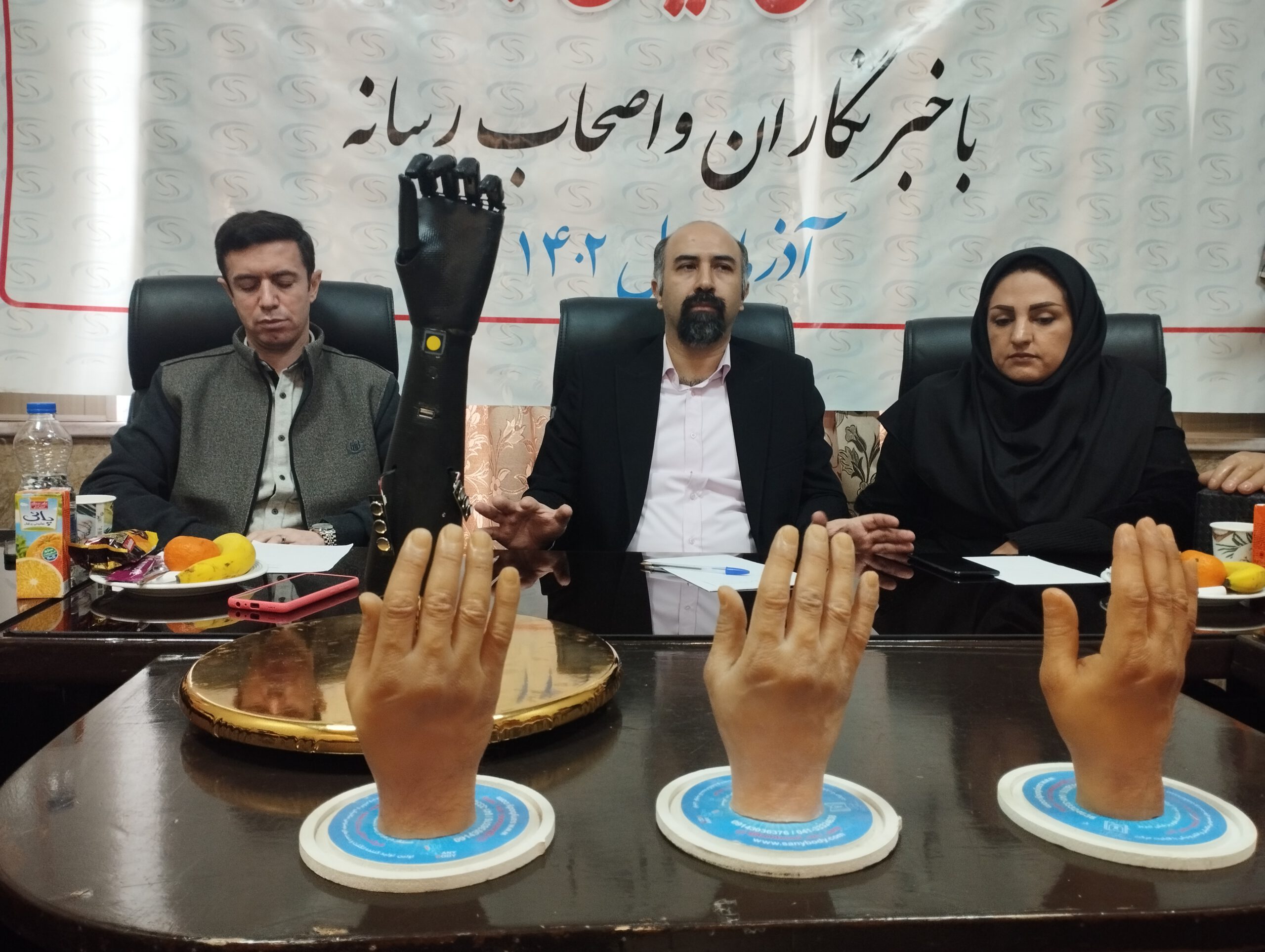 ساخت دست مصنوعی با قابلیت حس لامسه