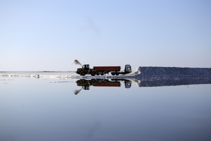 برداشت نمک از سه منطقه دریاچه ارومیه