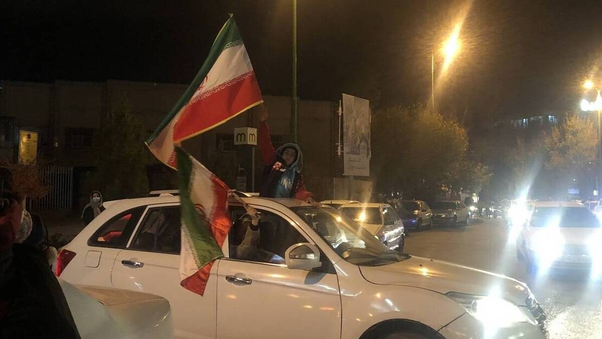 تبریز، شادمان از پیروزی تیم ملی فوتبال ایران