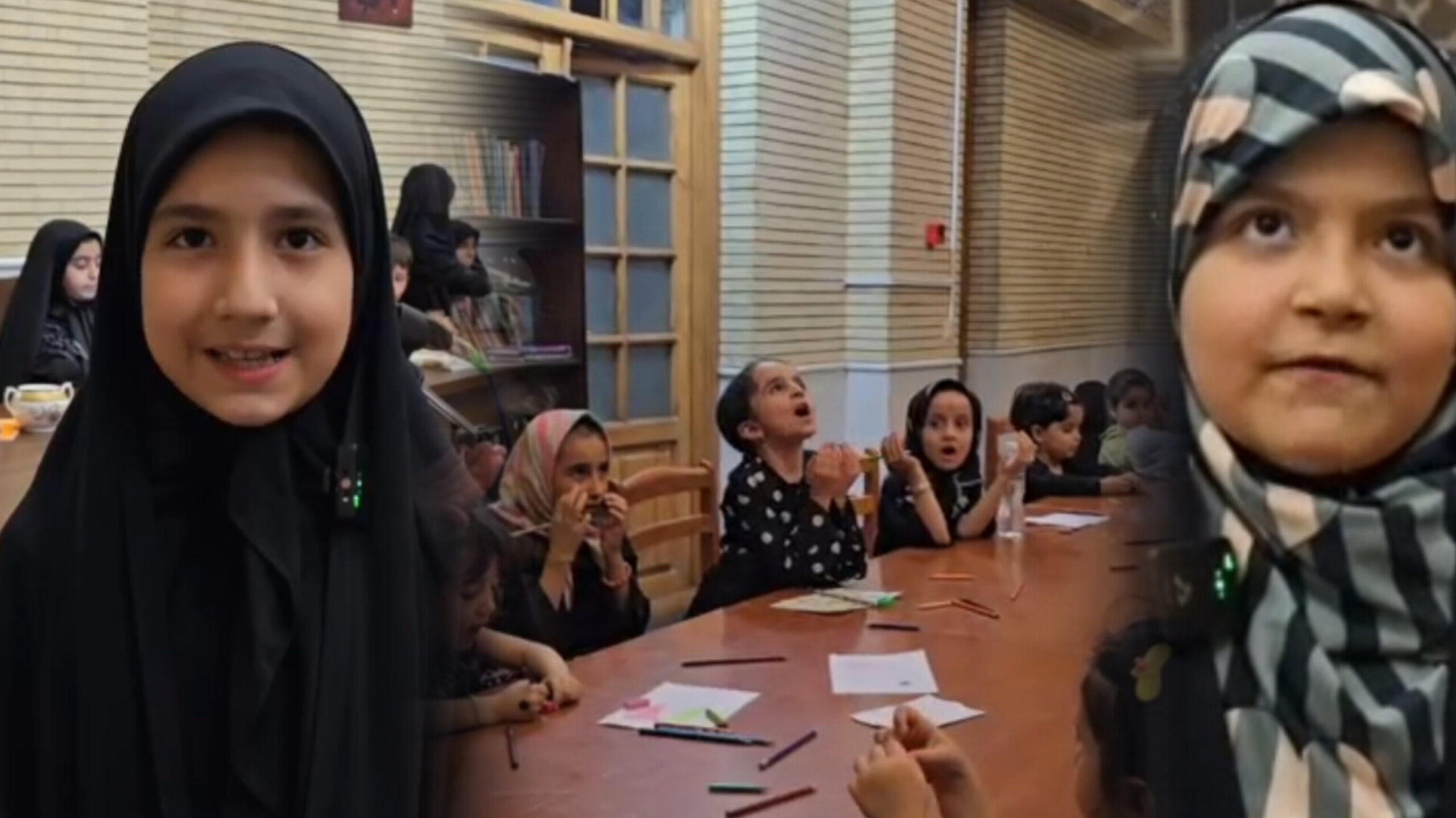 اینجا «حب حسین» کودکان را گرد هم آورده