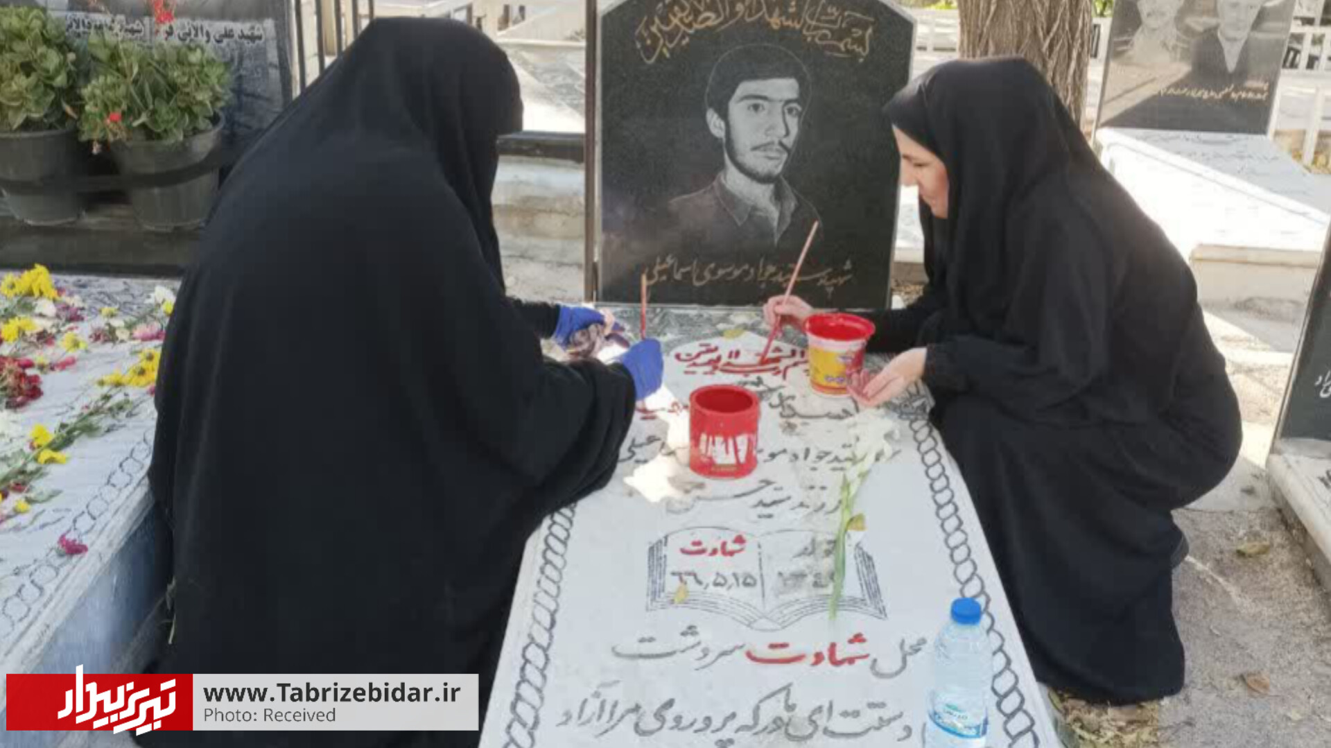 با همت یک گروه جهادی؛ مزار شهدای محله مارالان نونوار شدند