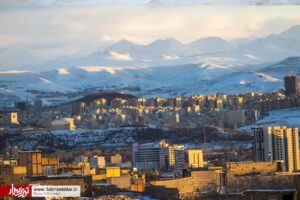 آسمان آبی در تبریز