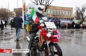 قاب های بارانی از غیرت و ايستادگی تبریز
