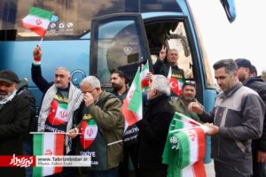 کاروان برادری ترکیه در تبریز / زنجیره انسانیت علیه استکبار