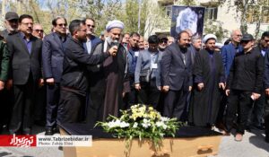 آذربایجان در سوگِ خورشیدِ ادب؛ بدرقه‌ی باشکوهِ پیکر استاد حیدر عباسی تا خانه‌ی ابدی